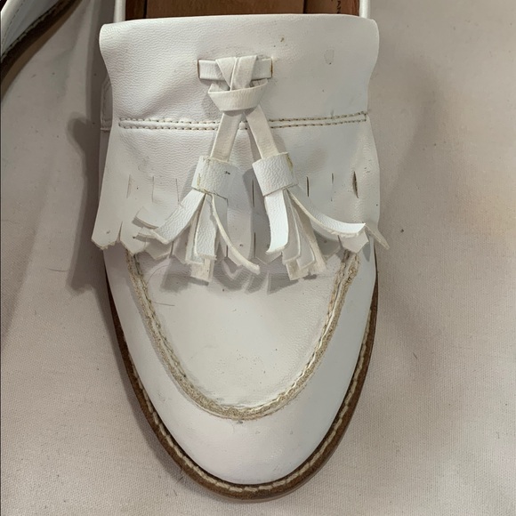 Steve Madden Meela White Tassel Loafers - Picture 8 of 13